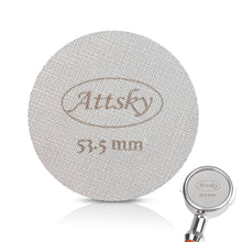 Load image into Gallery viewer, Attsky 53.5mm Espresso Puck Screen, Espresso Filter for 54mm Portafilter Filter Basket, Reusable Espresso Screen with 1.7mm Thickness 150μm 316 Stainless Steel
