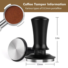 Load image into Gallery viewer, Attsky 53mm Espresso Tamper, Coffee Tamper for Espresso Machine, Espresso Tamp with Spring Loaded Tamper, Depth-adjustable Espresso Hand Tampers 53mm
